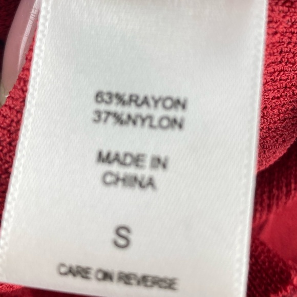 Express Bodycon Midi Dress Corset Detail Dress Blood Red Size Small - Picture 4 of 8